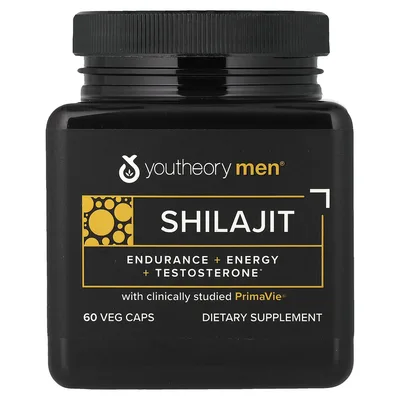 Youtheory, Men®, мумиё, 60 растительных капсул (250 мг в 1 капсуле)