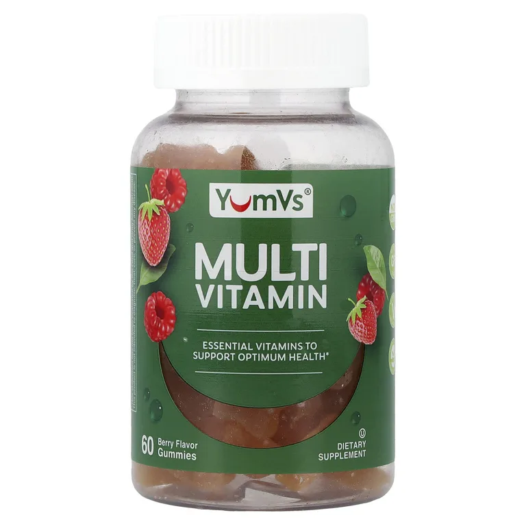 YumVs, мультивитаминный комплекс, со вкусом ягод, 60 жевательных конфет