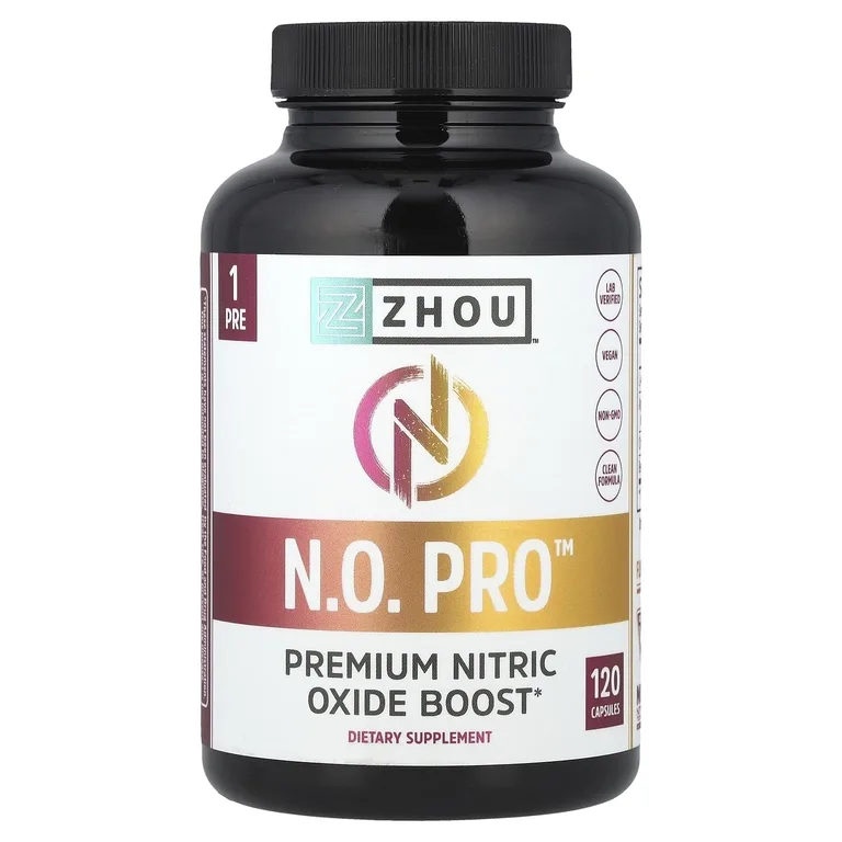 Zhou Nutrition, добавка для выработки оксида азота, 120 капсул