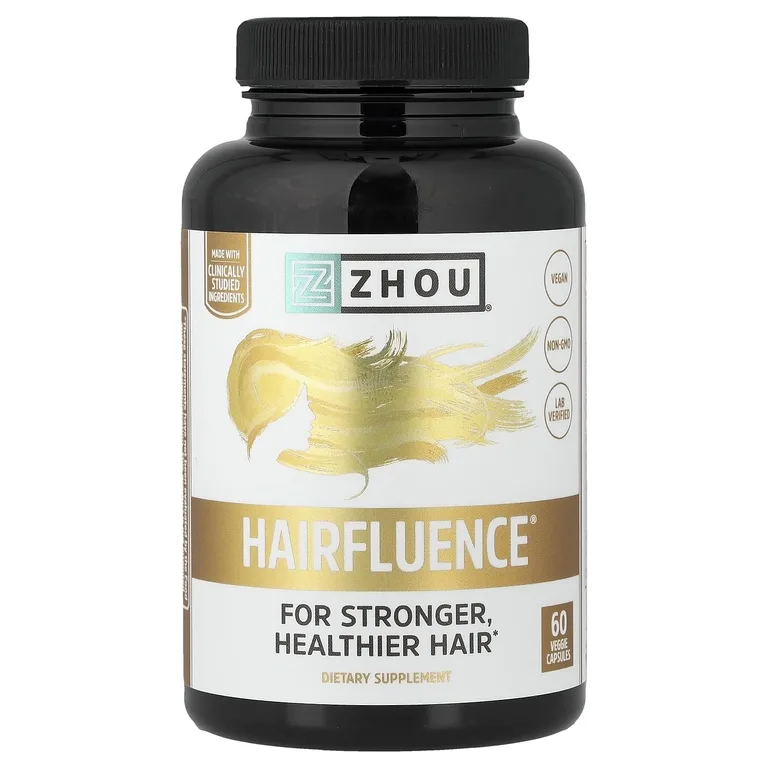 Zhou Nutrition, формула роста волос, 60 вегетарианских капсул