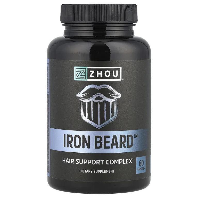 Zhou Nutrition, комплекс для здоровья волос для мужчин, 60 вегетарианских капсул