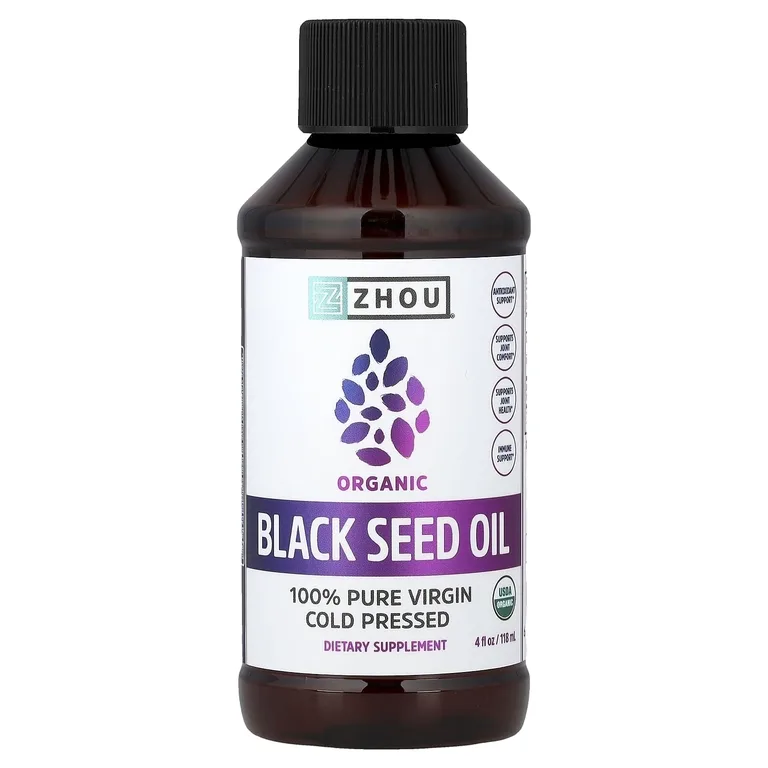 Zhou Nutrition, органическое масло черного тмина, 118 мл (4 жидк. унции)