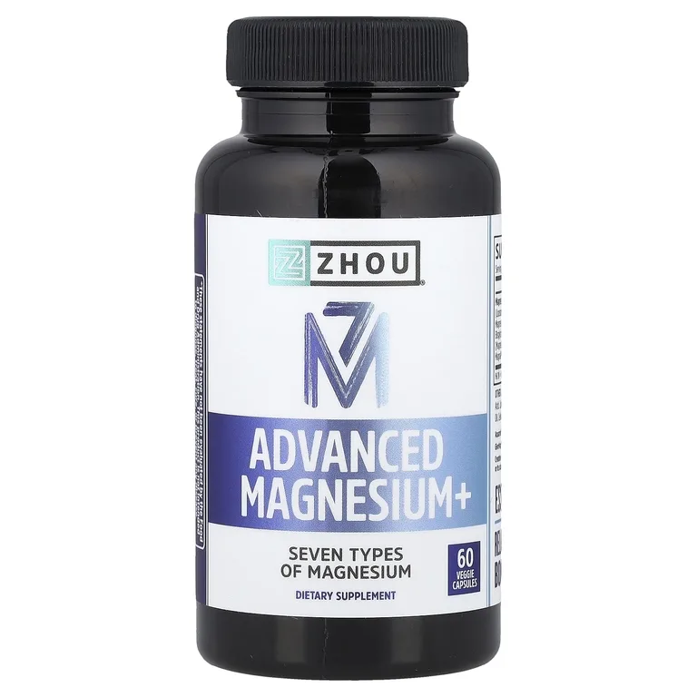 Zhou Nutrition, улучшенный магний+, 60 растительных капсул